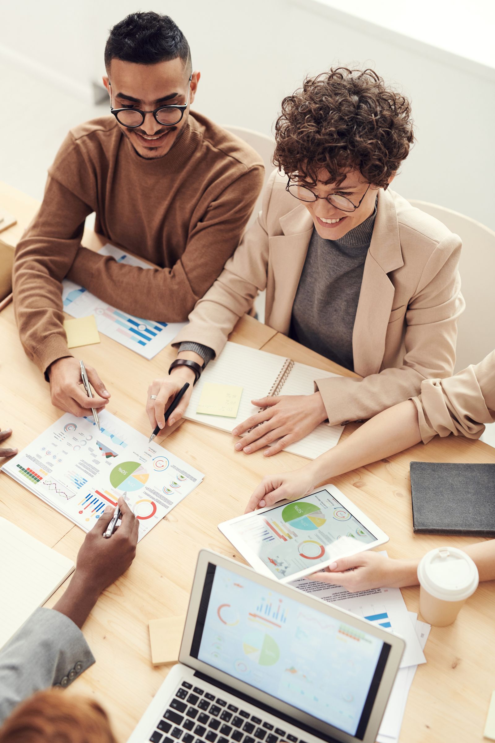 People planning together around a table